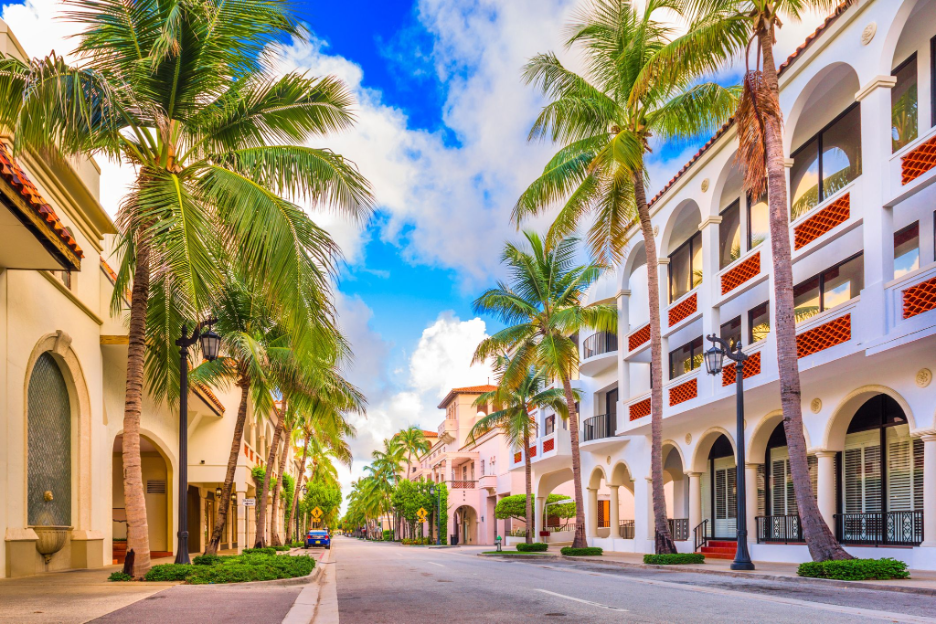 Palm beach street view