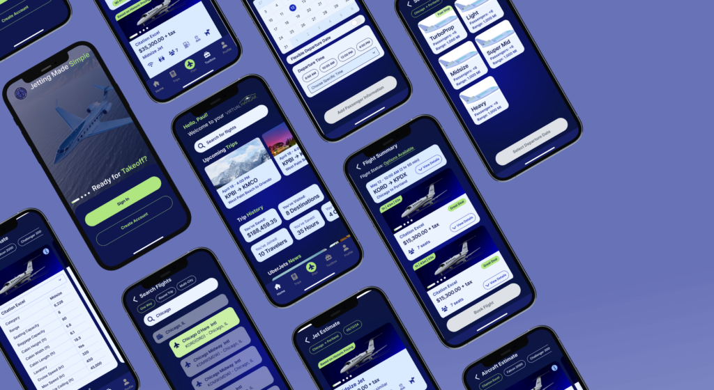mobile app preview for multiple pages